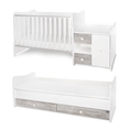 Bed MiniMAX NEW white+artwood Variant B /teen bed; baby bed&cupboard/ *The bed can be used by two children at the same time